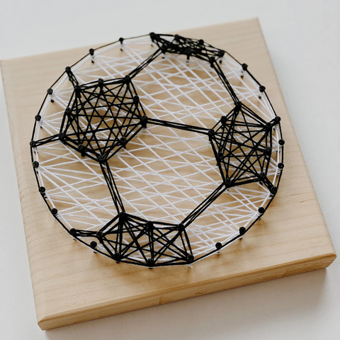 DIY Soccer Ball String Art Kit – Perfect for Beginners!