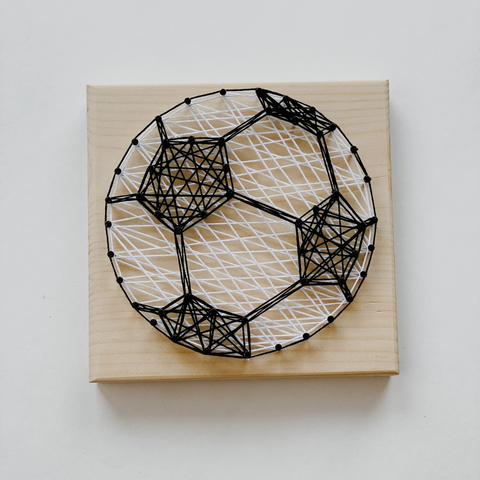 DIY Soccer Ball String Art Kit – Perfect for Beginners!