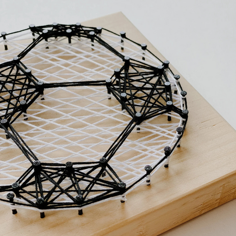 DIY Soccer Ball String Art Kit – Perfect for Beginners!